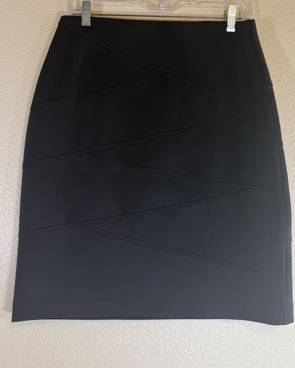 Alfani Womens Medium Black Pencil Skirt Stretch Career